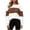 Brown, variant on Women’s Color Block Crewneck Sweatshirt, Ladies Fall Winter Casual Top Sizes S-2XL