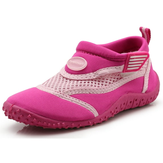 Apakowa Boys and Girls Water Shoes Lightweight Comfort Sole Easy Walking Athletic Slip on Aqua Sock(Toddler/Little Kid/Big Kid)