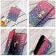 thumbnail image 5 of Cartera pequeña JanHm lentejuelas de metal multicolor mini billetera cerrojo de retazos de cuero PU para mujeres y niñas, 5 of 5