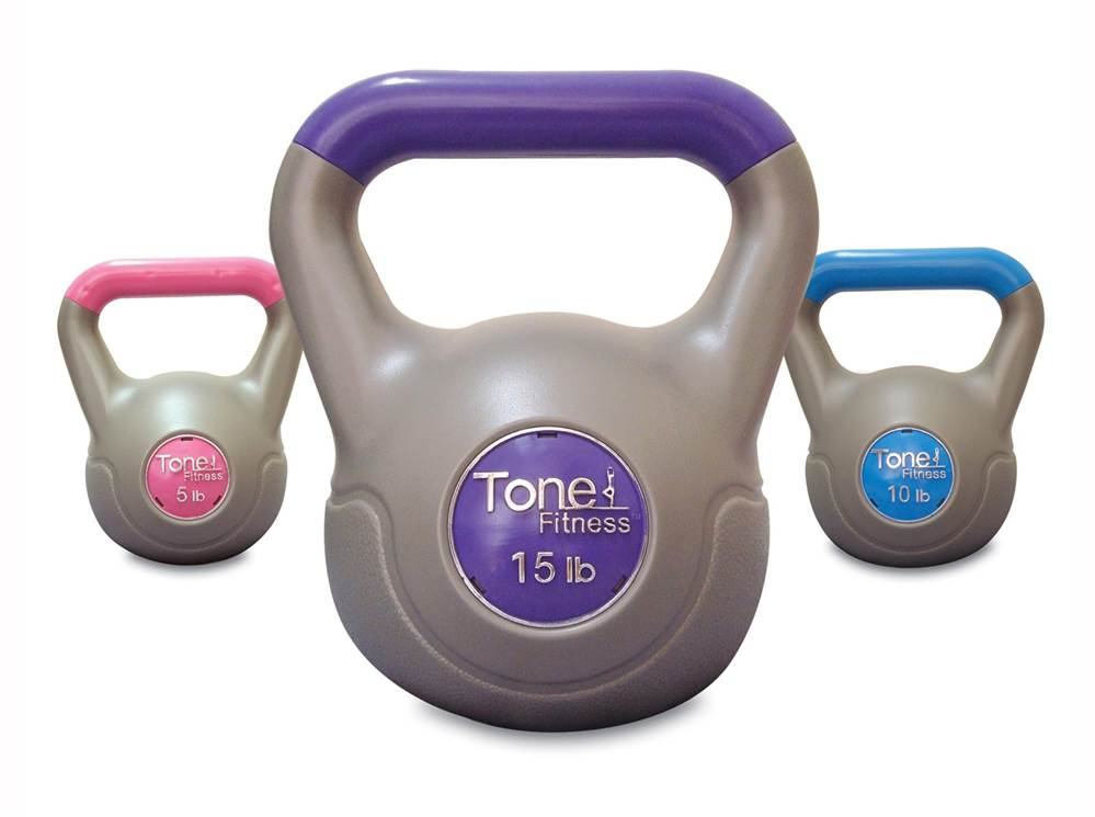 NEW Plastic Tone Fitness 10lb Kettlebell