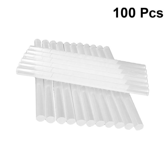 Masteelf  100 PCS Hot Melt Glue Stick Sticks Heavy Duty Color Child White