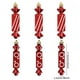 thumbnail image 1 of Decoraciones de Navidad Al Aire Libre 6Pcs Ornamentos de Árbol de Navidad Pintados a Mano, Colgantes de Helado de Caña de Caramelo para Suministros de Fiesta Al Aire Libre de Interior, 1 of 5
