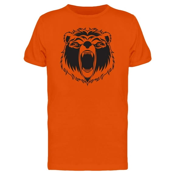 Cool Angry Bear Tribal Doodle Tee Men's -Image by Shutterstock