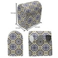 thumbnail image 4 of Vintage Stand Mixer Cover, Classic Victorian Pattern with Geometric Shapes and Floral Swirls, Kitchen Appliance Organizer Bag Cover with Pockets, 5 Quarts, Earth Yellow Dark Blue, by Ambesonne, 4 of 4