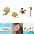 thumbnail image 2 of Pendientes De Circón Coloridos Luna Princesa De Dibujos Animados Simples, 2 of 4
