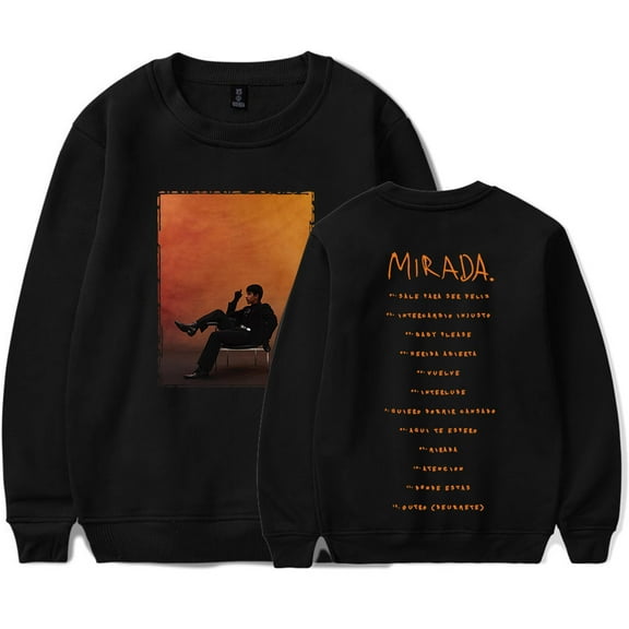 Ivan Cornejo Tracklist Crewneck Sweatshirts 2025 Mirada Tour Merch Unisex Fashion Long Sleeve Tee