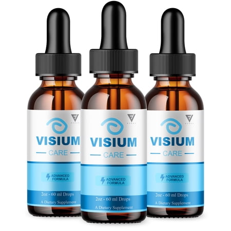 (3 Pack) Visium Care Drops, VisiumCare Advanced Vision Support Formula (6oz)