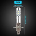 thumbnail image 4 of Kit de conversión de 2 bombillas LED H1 para faros delanteros, luz antiniebla, luz alta y baja, 100 W, 6000 K, 4 of 4