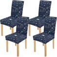 thumbnail image 1 of Funda protectora ABPHQTO Patrones de estrellas para silla elástica Funda de asiento para comedor Hotel Boda Fiesta Juego de 4, 1 of 4
