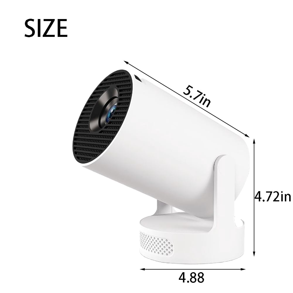 Panefright Halloween Projector, Mini Portable Projector, 4k With Wifi6 & Bluetooth 5.4, 5w Hifi Speaker, Auto Vertical Keystone, 180° Rotatable for Home, Bedroom & Outdoor Fun