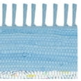 thumbnail image 4 of SAFAVIEH Montauk Cainneach Striped Cotton Runner Rug, Ivory/Turquoise, 2'3" x 7', 4 of 6