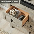 thumbnail image 3 of OKD Farmhouse 7 Drawers Dresser Storage Cabinet, Light Rustic Oak, 3 of 6