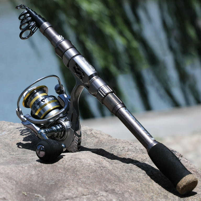 Sougayilang Surf Rod and Spinning Fishing Reel Combo with Free Graphite  Spool for Saltwater Carp Fishing 