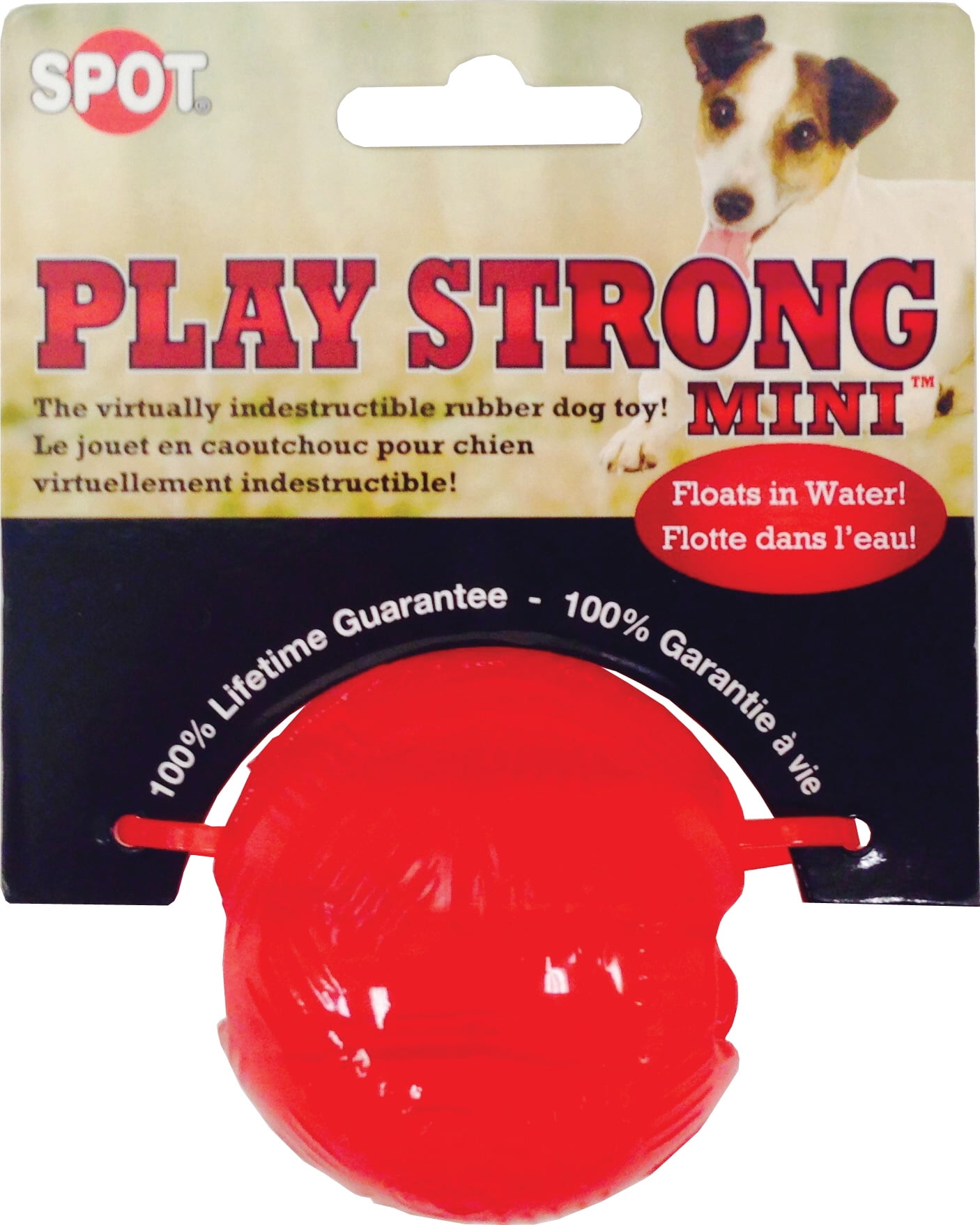 Ethical products spot play strong rubber ball 2.25"