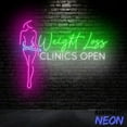 thumbnail image 3 of Handmadetneonsign Weight Loss Clinics Open Neon Sign, Weight Loss Led Sign, Esthetician Logo Wall Art, Clinics Home Wall Decor 77161, 3 of 5