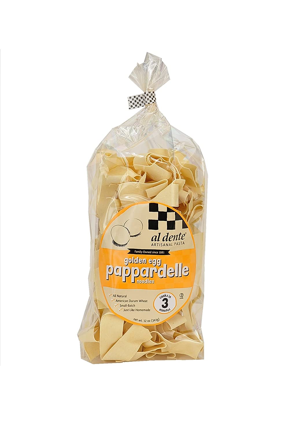 Al Dente Pappardelle, Golden Egg, 12Ounce (Pack of 6)