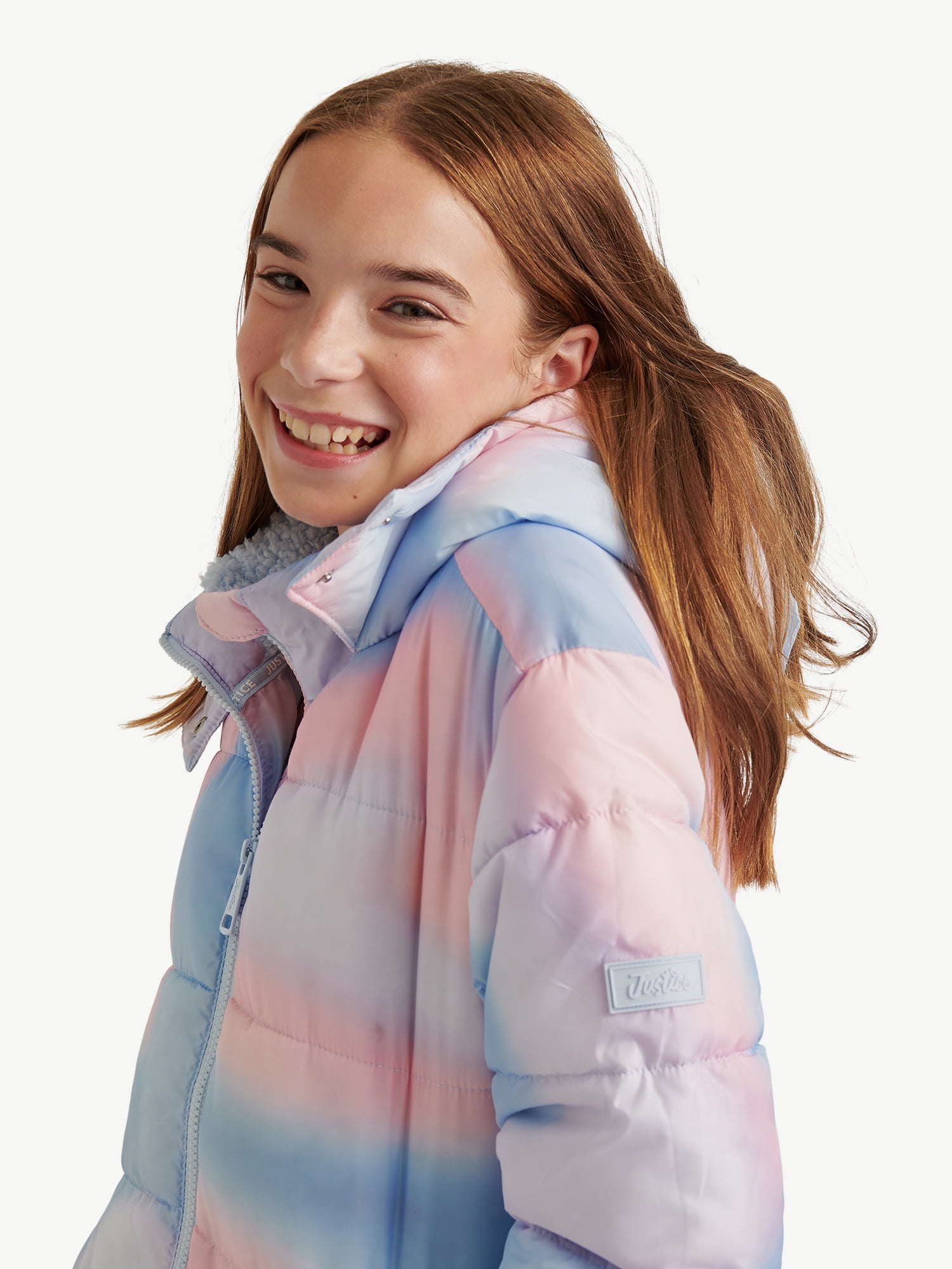 Justice Girls Puffer Jacket, Sizes XS - XL