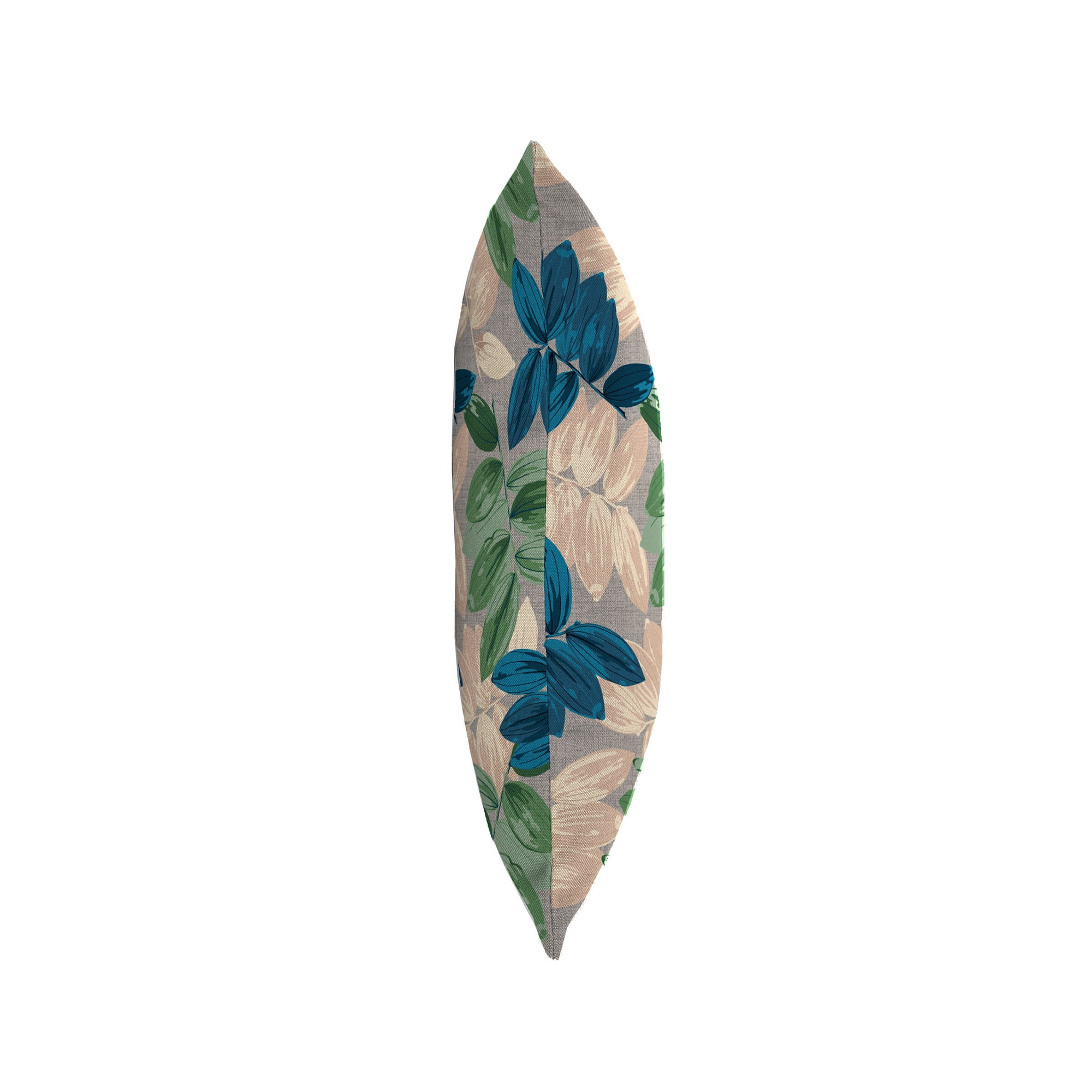 Jordan Manufacturing 18" x 18" Foliage Pebble Gray Leaves Square Outdoor Throw Pillow (2 Pack)
