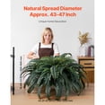 thumbnail image 5 of KFFKFF Artificial Ferns with 43-47 Inch Spread, Large Hanging Boston Ferns, Fake Plant Wall Decor with 88 Branches, Faux Fern for Home, Office, and Outdoor Use (Flowerpot Not Included), 5 of 9