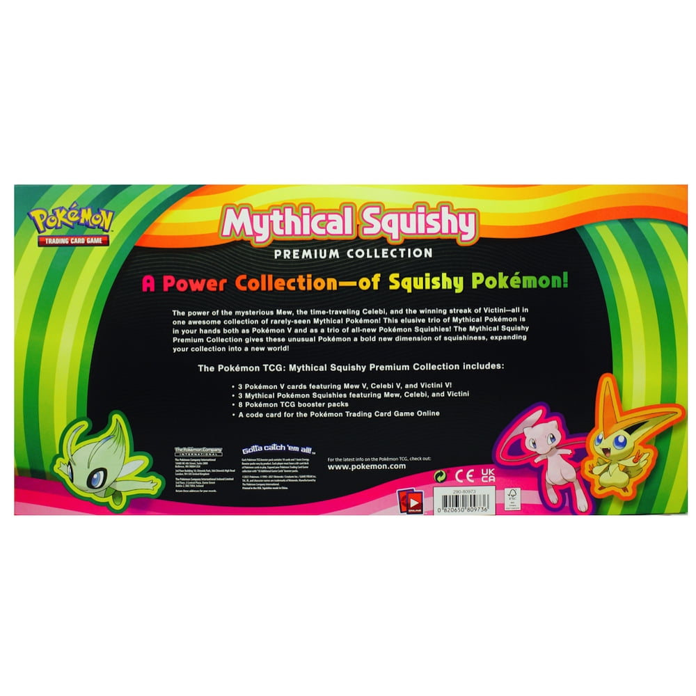 Pokemon Mythical Squishy Premium Collection Trading Card Pokemon Mythical Squishy Premium Collection Trading Card
