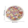 thumbnail image 3 of Fmbmuo Fade-Resistant Chair Cushions Round Non-Slip Nylon for Dining Chairs, Multicolor Art Deco Warm Bistro Chair Cushions 16"x 16", 3 of 5