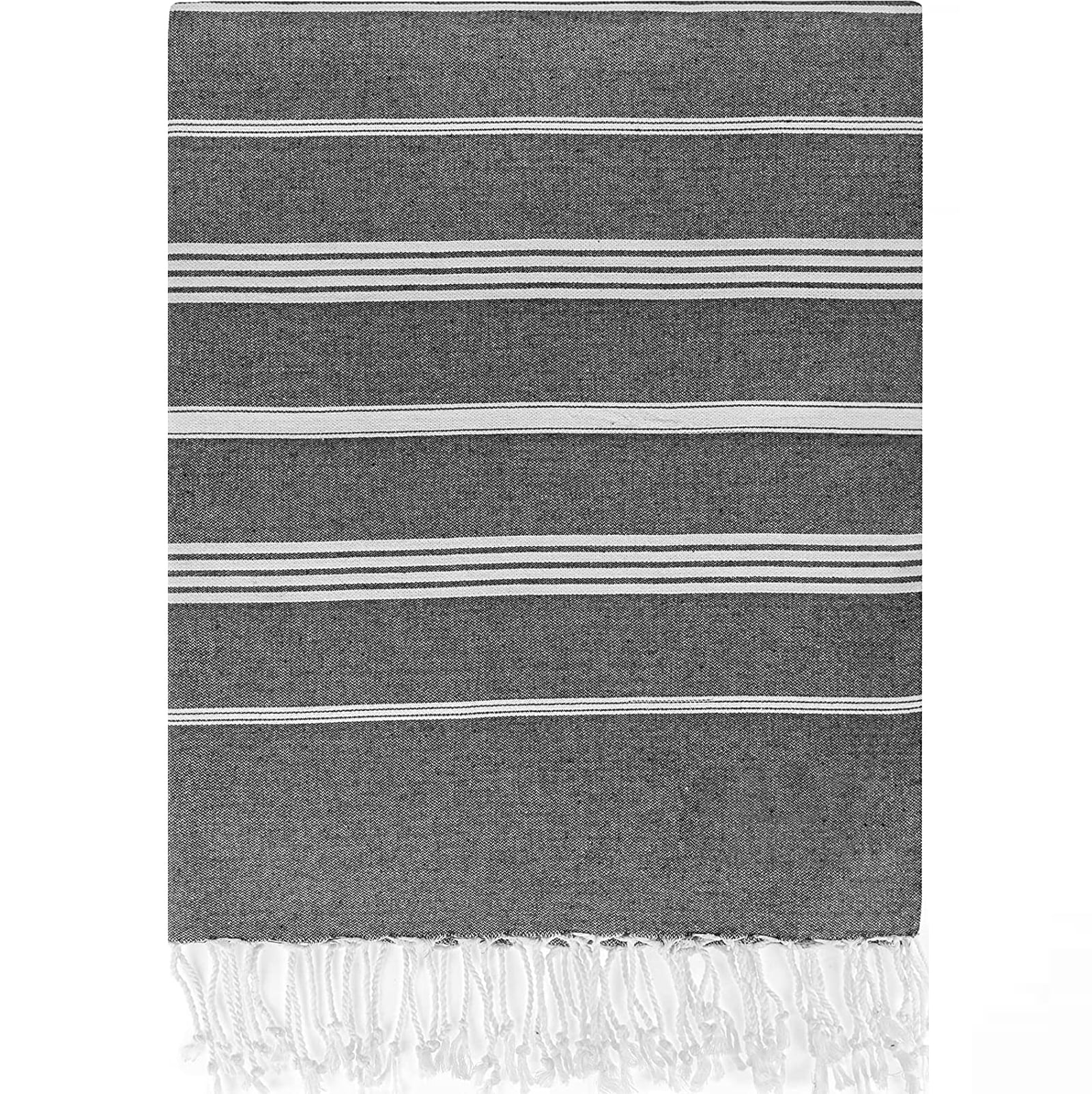 Turkish Beach Towel Gray Pool Towels Oversized Beach Towels for Adults
