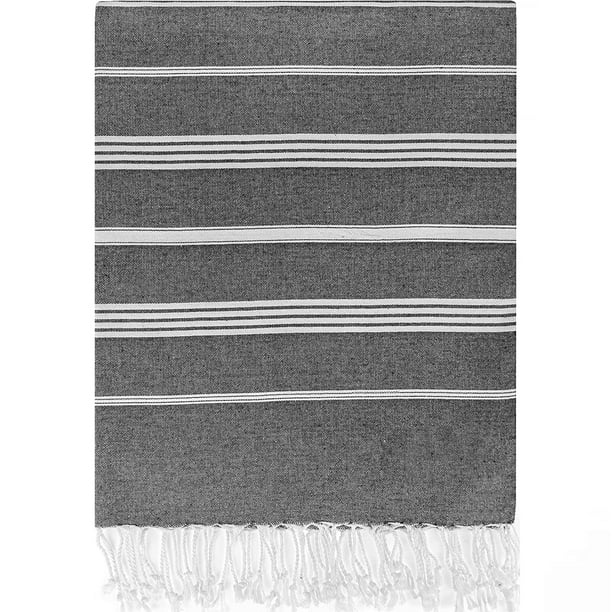 Turkish Beach Towel Gray Pool Towels Oversized Beach Towels for Adults