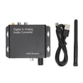 thumbnail image 1 of Ficarrico Convertidor de sonido digital a analógico Convertidor de sonido estéreo Bluetooth DC5V2A de alta integración para cine en casa Negro, 1 of 8