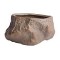 thumbnail image 4 of Macetas de cerámica Soportes de plantas Maceta de forma de piedra duradera con orificio de drenaje Macetas de entrenamiento de bonsái para patios de , Estilo pequeño shamjiam Macetas con forma de piedra, 4 of 8