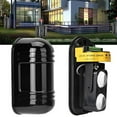 thumbnail image 2 of Alarma con sensor de infrarrojos, sensor de infrarrojos de pulso digital, barrera de haz, detector de seguridad para interiores y exteriores, para el hogar, negocios, oficina (negro), 2 of 5