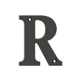 thumbnail image 2 of Deltana RL4R-10B 4" Residential Letter R; Oil Rubbed Bronze Finish, 2 of 3