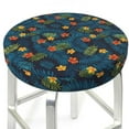 thumbnail image 3 of Fotbe Hawaiian Style Stool Covers Round,Waterproof Round Bar Stool Covers Bar Chair Covers Washable Stool Cushion Slipcover for 12-14 Inch Chair-12 inch, 3 of 7