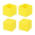thumbnail image 1 of Uxcell 4Pcs Tapas de patas de silla, 1-3/16"x 1-3/16" Cubiertas de pies antideslizantes de PVC, Protectores de piso de patas de silla cuadradas, 1 of 5
