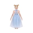 thumbnail image 4 of Robe Fille Bleue Col Halter Fête Dentelle Tulle Élégante Sans Manches 8 Ans, 4 of 7