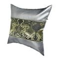 thumbnail image 2 of AeraVida Pewter Playful Elephant Pair Silk Throw Pillow Cushion Cover Set, 2 of 6