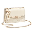 thumbnail image 3 of Mujeres Messenger Bolsa Lentejuelas Moda Single Hombro PU Cadena de cuero Cadena Bolso Móvil Teléfono Móvil Flip Bolsos Bolsos Regalos Beige Tipo 2 Inevent AP008901-05, 3 of 7