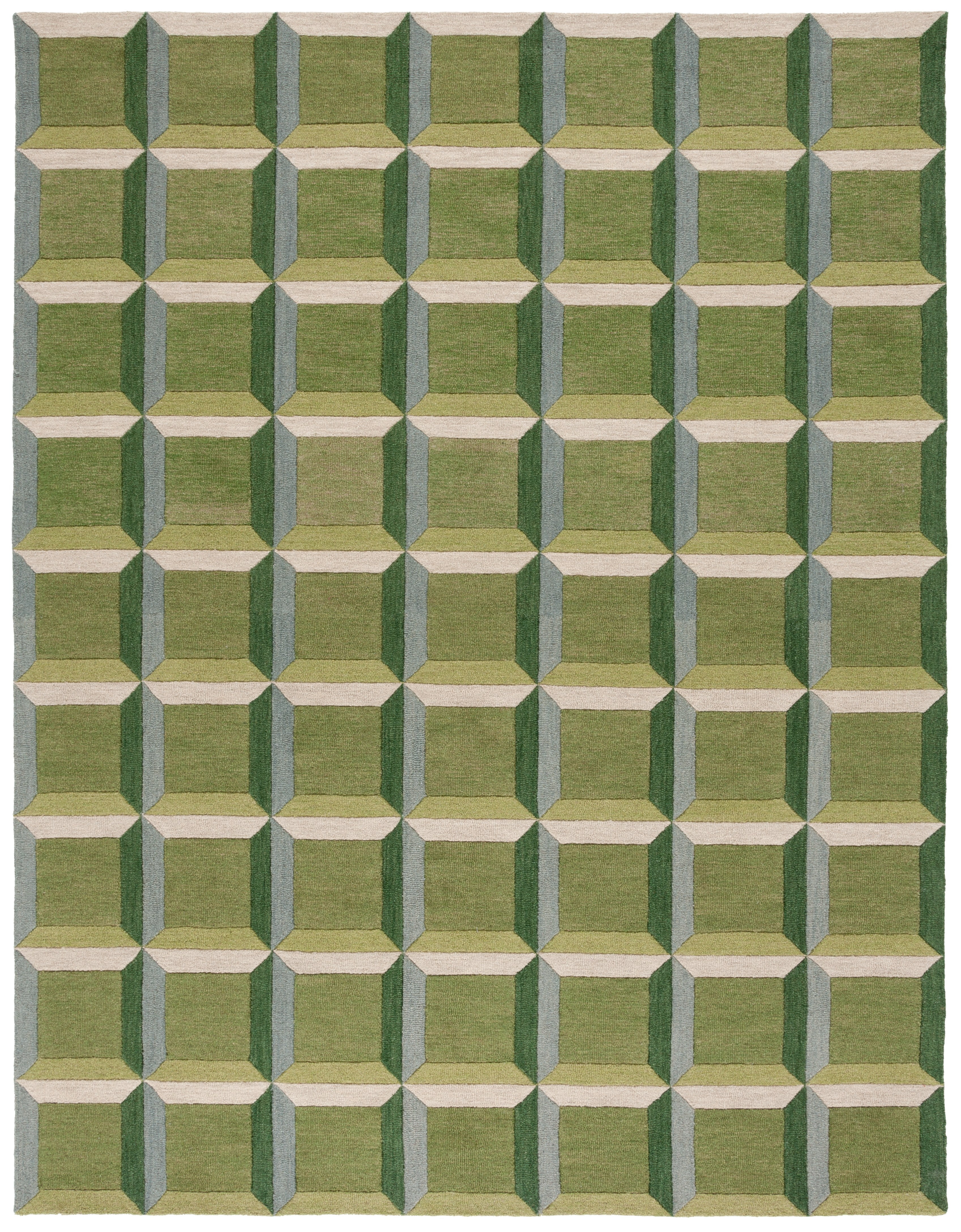 Safavieh Genre Imogene Geometric Area Rug, Green/Beige, 10' x 14'