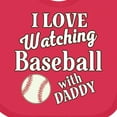 thumbnail image 4 of Inktastic Daddy Baseball Grandson Boys or Girls Baby Bib, 4 of 4