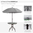 thumbnail image 3 of Patio Dining Set for 4 with Gray Furniture / Enjoy Outdoor Activities Freely, 3 of 5