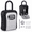 Gray, variant on KOYMISKU Key Lock Box, Weatherproof Portable Combination Lockbox for Outside with Resettable 4 Digit Code, Holds 5 Keys, Key Safe Storage for Home, Office, Garage, Apartment