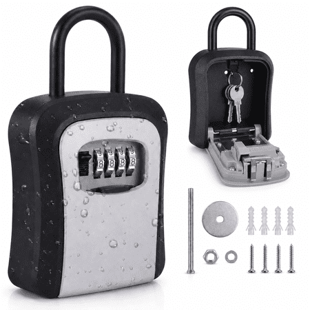 Koymisku Key Lock Box Weatherproof Combination Lockbox