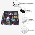 thumbnail image 3 of Sikiie Gnome With Mushroom Print Men's Boxer Briefs, Elastic Waistband Boxer Briefs Leggings-Medium, 3 of 5