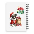 thumbnail image 2 of Santa is Coming Pug Merry Christmas Xmas Noel Truck Tree Spiral Bound Journal Dog Lover Gifts 5x7in Spiral Notebook - 02023, 2 of 5