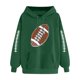 thumbnail image 2 of Heisall Womens Hoodies Rugby Print Pocket Drop Shoulder Long Sleeve Tops Fashion Casual Pullover Hooded Sweatshirts, 2 of 3