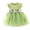 Green, variant on Baby Toddler Girl Ruffled Tutu Dress 12-18 Months Kid Sleeveless Ribbed Tulle Dresses Knit Tops Birthday Princess Outfits Pink