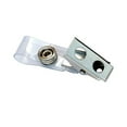thumbnail image 4 of icolorfuled 100Pcs Metal Badge Clips with Clear PVC Straps for ID Cards Name Tags ABS Silver Easy to Use, 4 of 7