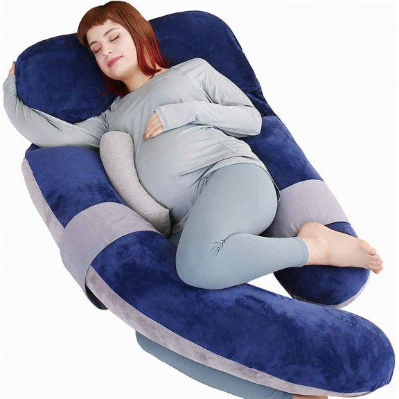 ANHXN Pregnant Pillow, Large U-shaped Detachable Pillow