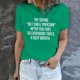 thumbnail image 1 of mfyjkho Tops Casuales Para Mujer, Blusa De Manga Corta Para Mujer Con Estampado De Letras Divertidas Para El Trabajo En Verano Tops De Gimnasio Para Mujer L, 1 of 8
