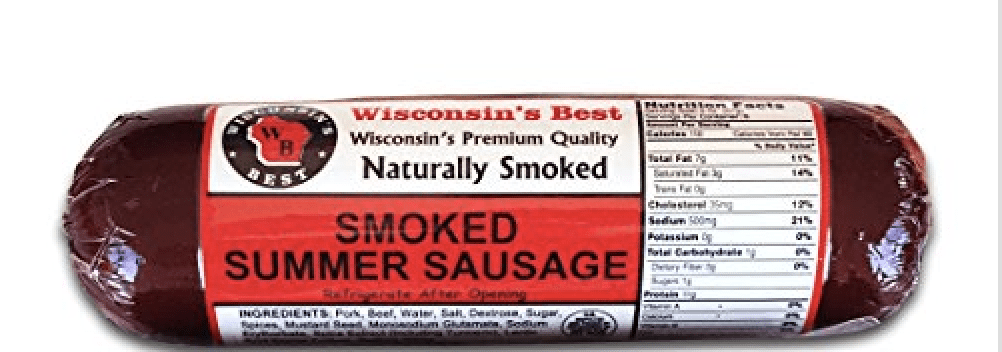 Wisconsin's Best Smoked Summer Sausage, Case of 12, 12 oz summer sausages by Wisconsin's Best, LLC