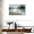 thumbnail image 3 of Elephant Stock Still Evening Waters Wall Art - Horizontal Canvas Wall Art - Living Room Wall Decor - Abstract Canvas - Gray And Blue Decor By Carol Robinson - 30" x 20", 3 of 8